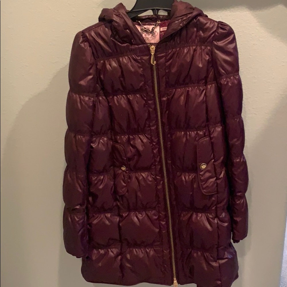 Juicy couture knee length puff jacket